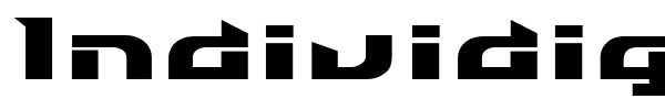 Individigital Black font preview